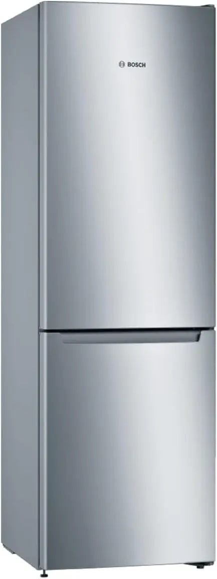 Bosch Electrodomésticos, Serie 2, Frigorífico combinado de libre posicionamiento, 186 x 60 cm, Inox look, KGN36NLEA
