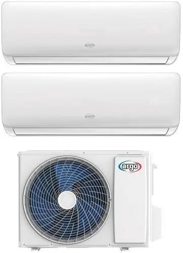 ARGO Climadesign, Aire Acondicionado Split Climatizador Dual 9000 + 9000 BTU WiFi DC de velocidad variable A++/A+