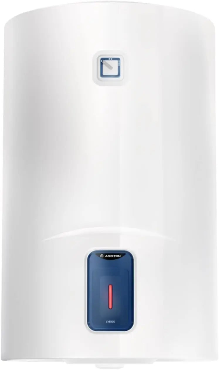 Ariston Lydos R, Termo Electrico 80 Litros, Calentador de Agua Eléctrico Vertical con Regulación Externa y Titanio en el Depósito 48x45x56