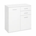 Aparador Buffet Multiusos con Cajones y Puertas para Comedor 71x35x76cm