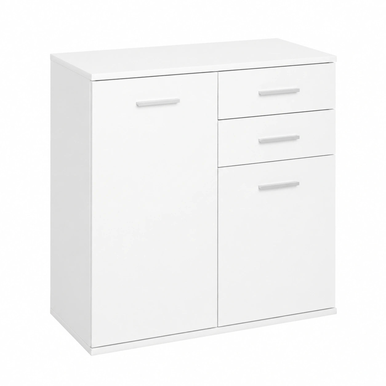 Aparador Buffet Multiusos con Cajones y Puertas para Comedor 71x35x76cm