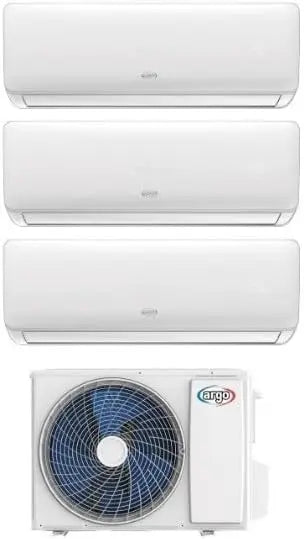 ARGO Climadesign, Aire acondicionado Trial 21 9 + 9 + 12 BTU WiFi DC de velocidad variable A++/A+