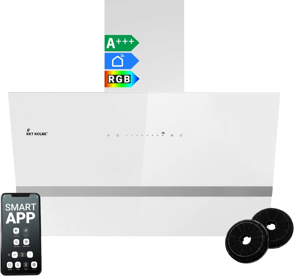 KKT KOLBE Campana extractora EASY8005WM, 80 cm sin cabeza