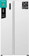 Hisense RS3P538NEWE, Frigorífico Americano de doble puerta, Class E, 527 L, Alto178.6 cm x Ancho 91 cm, Color Blanco, Kitchen Fit