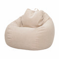 Funda de Puff Moderna sin Relleno para Adultos y Niños, Protector de Sofá Perezoso 70x80cm Caqui Claro