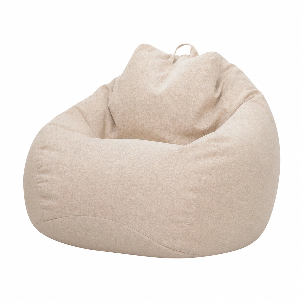 Funda de Puff Moderna sin Relleno para Adultos y Niños, Protector de Sofá Perezoso 70x80cm Caqui Claro