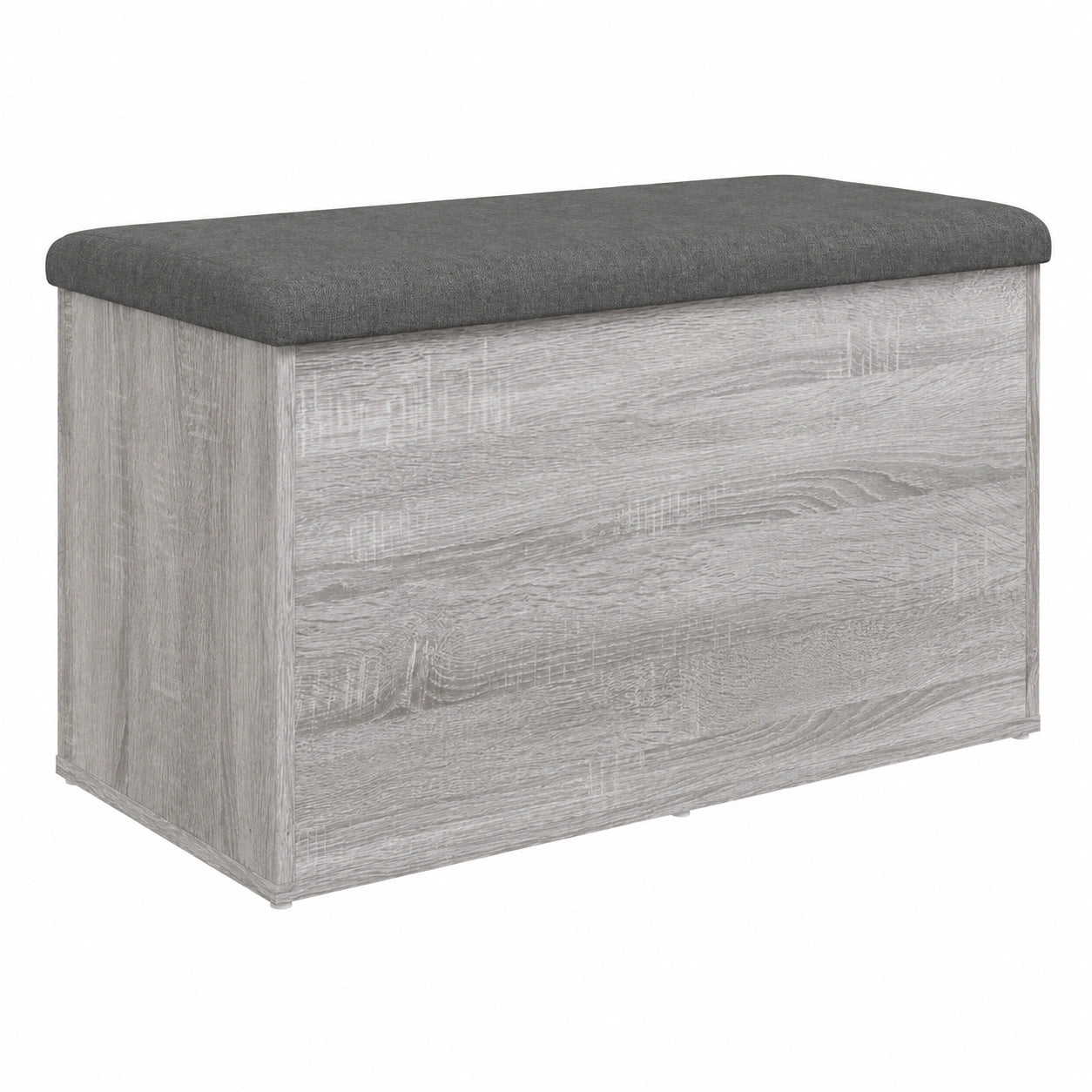 Baúl de almacenamiento multifuncional gris Sonoma para dormitorio y entrada, 82x42x45 cm