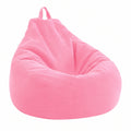 Cojín Gigante de Lino para Adultos y Niños - Funda Rosa XL 100x120 cm