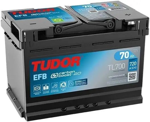 TUDOR Batería 70, Ah 760, A/EN TL700 L 278mm B 175mm H 190mm Compatible con VW Polo V Hatchback 6R1, 6C1 Golf 7 Hatchback 5G1, BQ1, BE1, CB5, CC