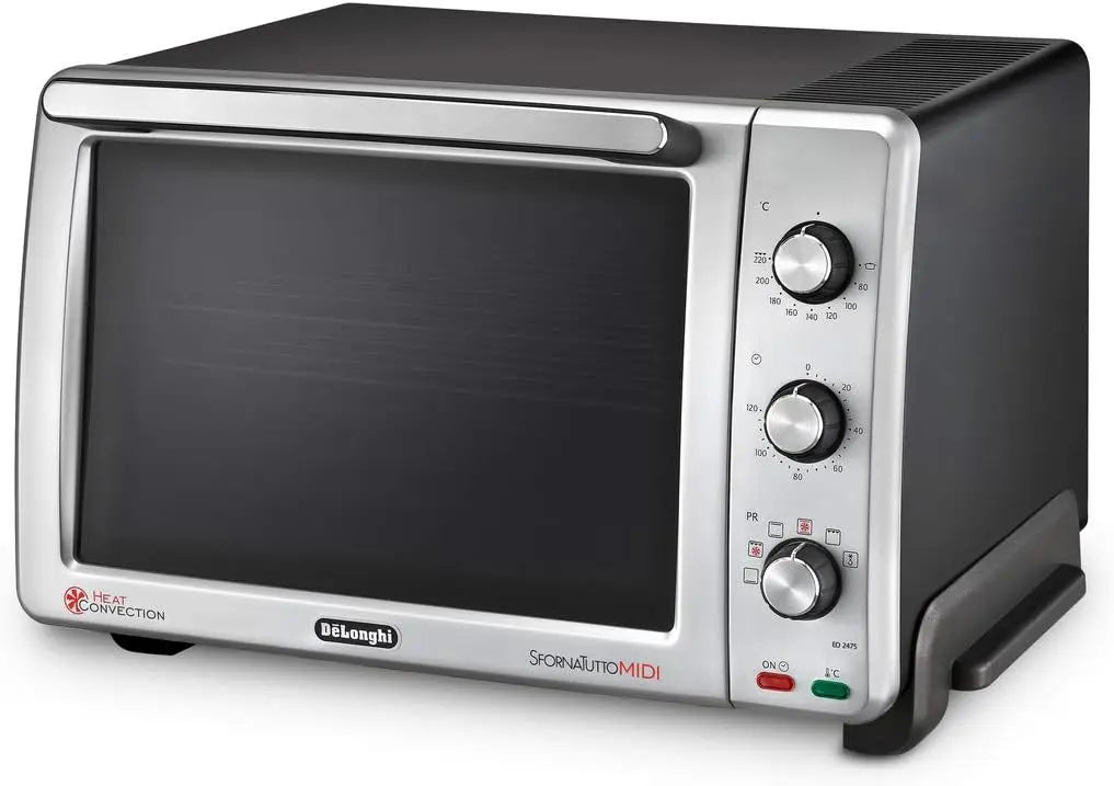 De'Longhi, Horno eléctrico Sfornatutto Midi EO 24752, 24 litros, 2000 W, plateado