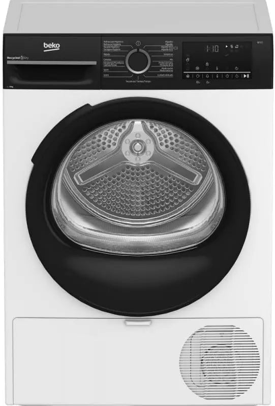 Secadora Bomba de Calor 9Kg Clase A+++ Beko BM3T49240W Blanco