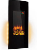 Klarstein Chimenea Electrica Pared, Estufa sin Leña de Interior, Chimeneas Electricas Decorativas 2000W, Llama LED, Chimenea Decorativa Falsa