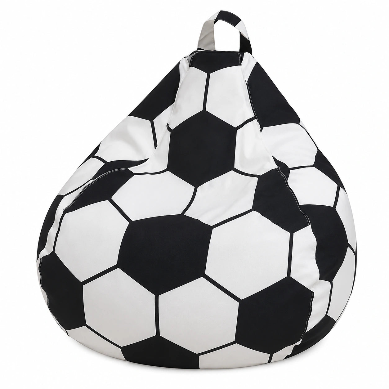 Highdi Funda Puff Futbolera para Adultos e Infantes, Silla Desenfundable 60x70cm