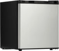 Garvee Mini Frigorífico Compacto Negro Con Congelador, Puerta Reversible Regulable