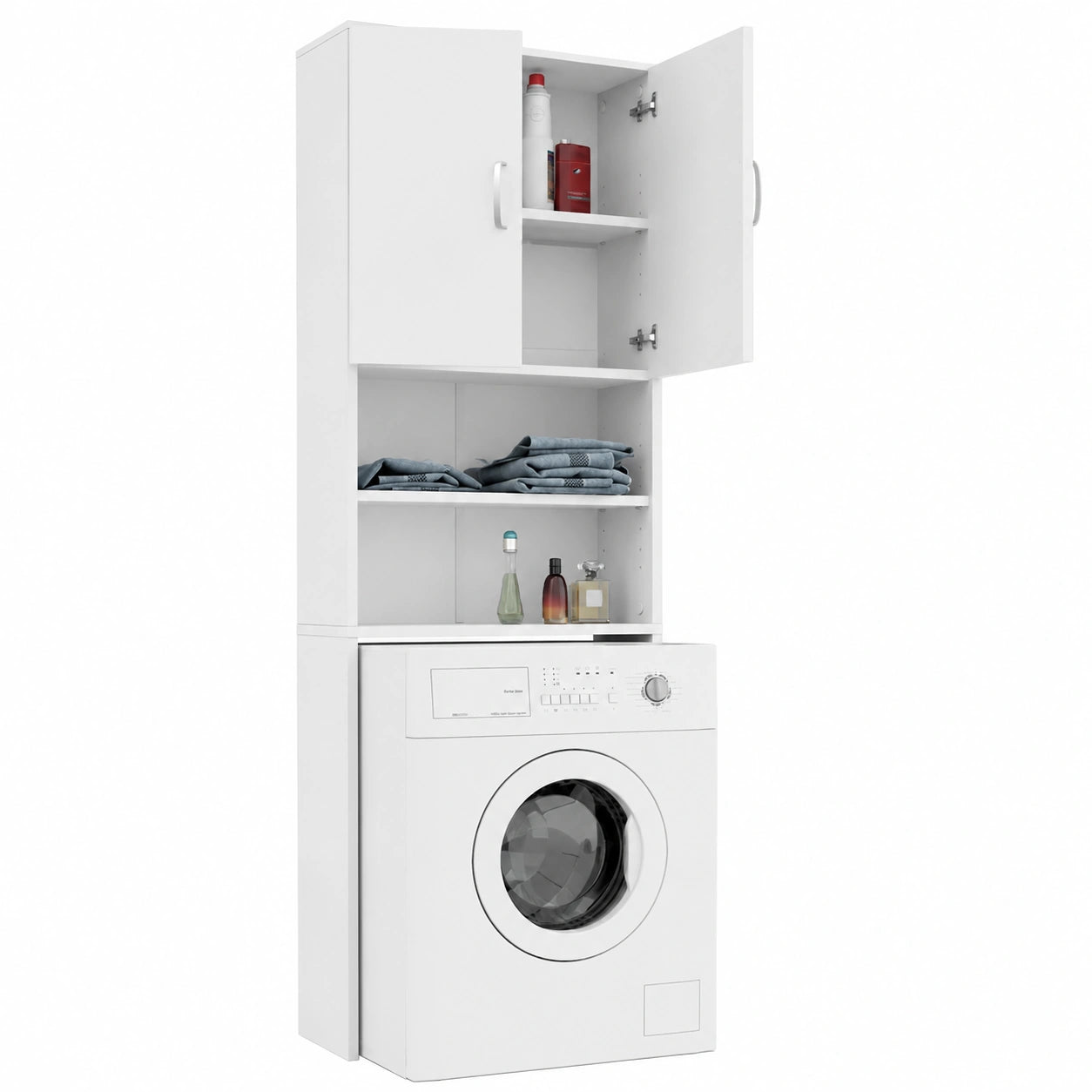 Estantería Organizadora para Lavadora o Inodoro de MDF - 4 Niveles