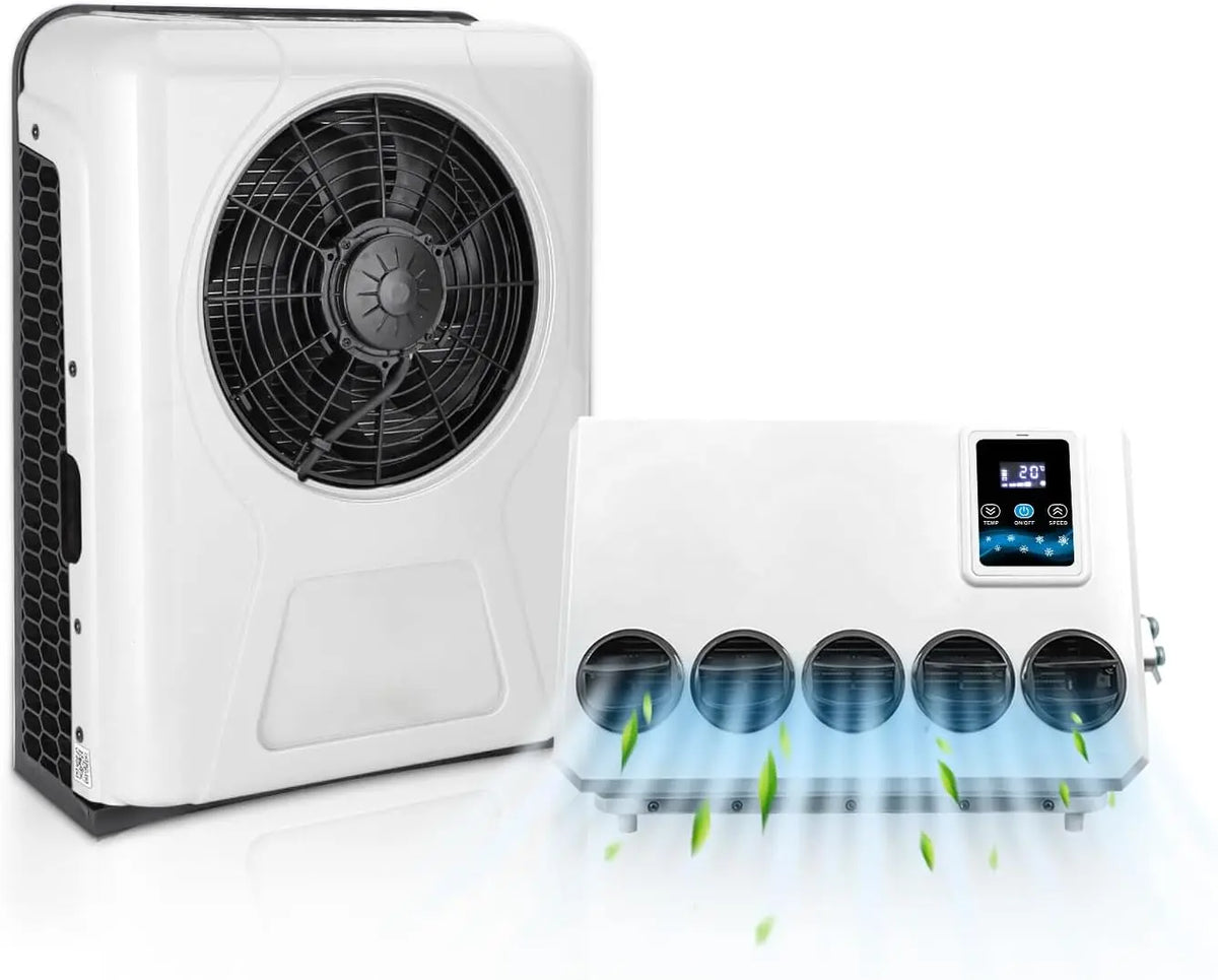 Gouku, Aire acondicionado eléctrico universal de 12 V para caravana, camión, furgoneta, nueva energía, automotriz, unidad de CA 12 V
