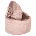 Sillón Puf de Lujo XXL para Adultos - Diseño Moderno Terciopelo (Trufa)
