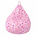 Puf 3D Flor de Ciruelo, Funda Lavable para Saco de Bean para Interior y Exterior, Apto para Adultos y Niños (70x80cm, Rosa Púrpura)