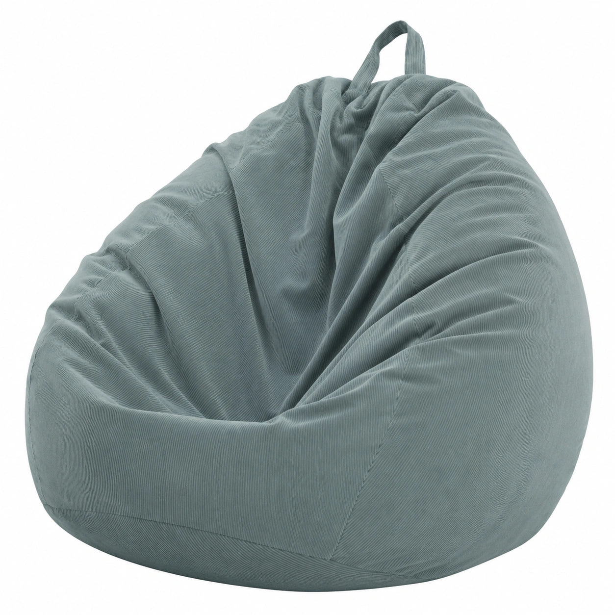 Funda de Puf para Interior y Exterior, Sillón Relajante sin Relleno, 70 x 80 cm, Antracita