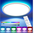 Oumida Lampara LED Techo Regulable, 24W RGB Regulable-Lampara con Mando Distancia, Luz Nocturna 3000K-6500K, Ø30cm