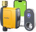 RAINPOINT Programador Riego WiFi 2.4 GHz, Entrada de Latón, Temporizador Riego Automatico WiFi con App/Control por Voz, para Invernadero Jardín