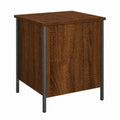 Banco de roble marrón para almacenamiento multifuncional 40x42,5x50cm