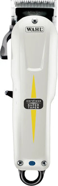 Wahl Cordless Super Taper, Cortapelos Profesional de rojo, Máquina de Cortar Pelo para Eliminar Volumen y Perfilar, Negro/Blanco