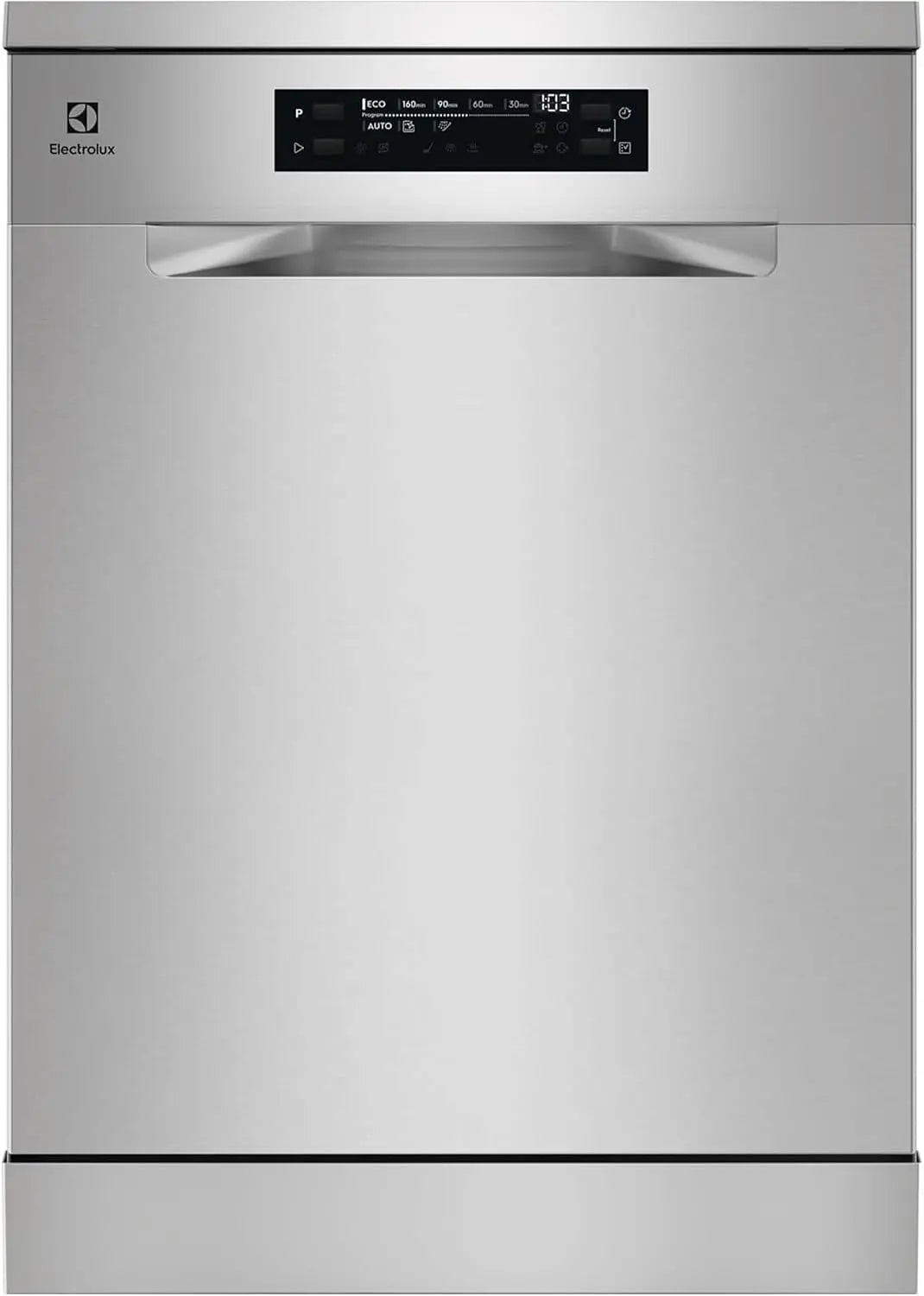 Electrolux Lavavajillas de 60 cm, ESM74840SX, 14 Cubiertos, Sistema AirDry, pantalla XL, Motor de velocidad variable, Programa Auto, Softspikes