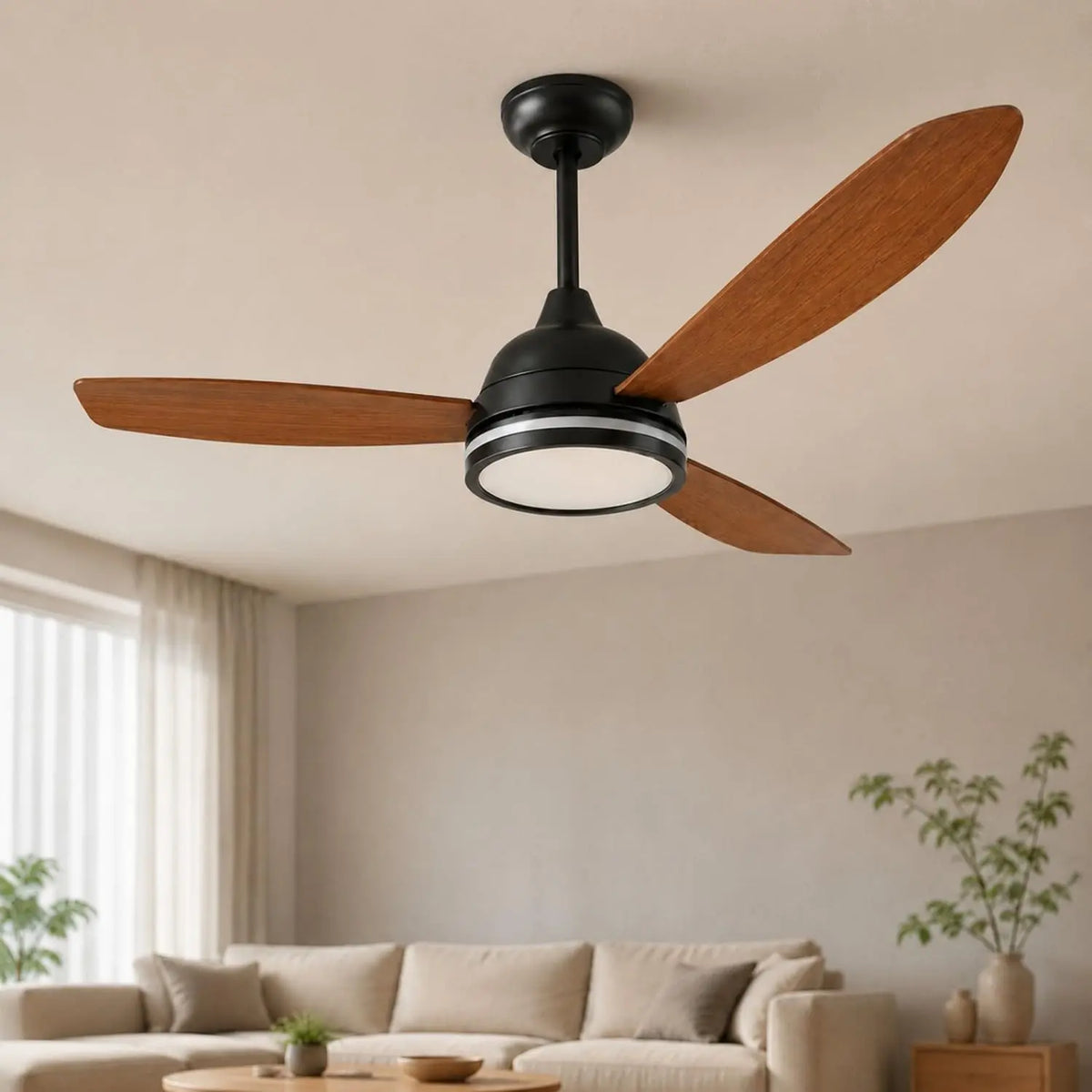Aigostar Ventilador de Techo con Luz Silencioso 52′′