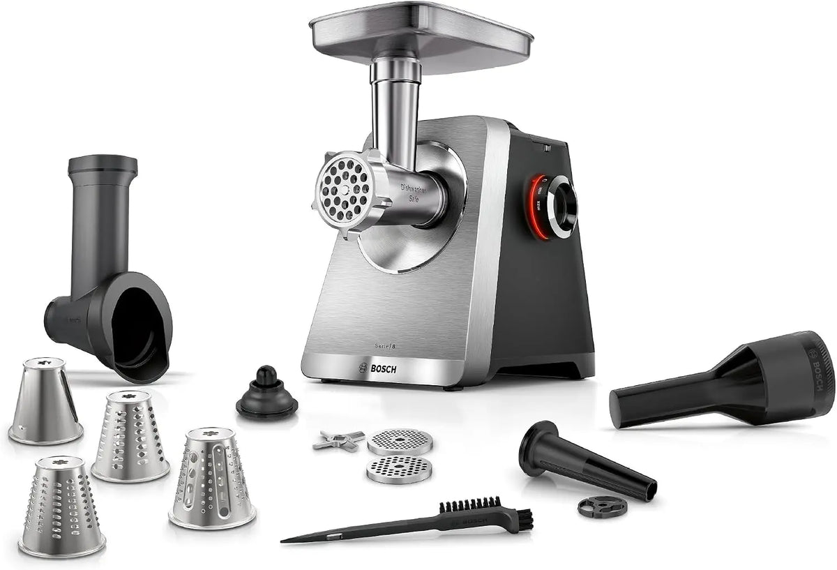 Bosch, Picadora de carne, MultiPower Serie 8, 500W, MFWS840M