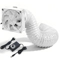 Ventilador Axial 3000 RPM 120 * 38MM DC Extractor Ventilador con Tubo de Conducto de 2M, Regulador de Velocidad Continuo para Láser 3D
