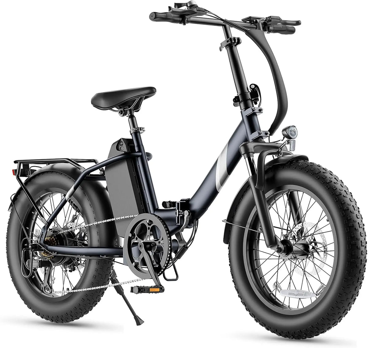 Touroll Bicicleta Eléctrica, S3/ S3 Pro Bici electrica, Fat Bike Plegable 20'×3.0', Autonomía 195 KM, Bici electrica Motor de 250 W