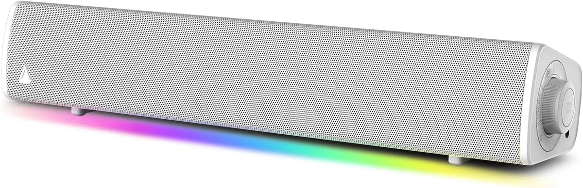 CREATIVE Sound Blaster GS3 (Blanco) Barra de Sonido compacta para Juegos con RGB y SuperWide Technology, Alimentación vía USB, Bluetooth 5.4