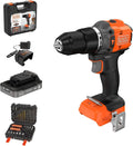 BLACK+DECKER conjunto de taladro percutor sin escobillas 18 V, BLD783D1KA-QW