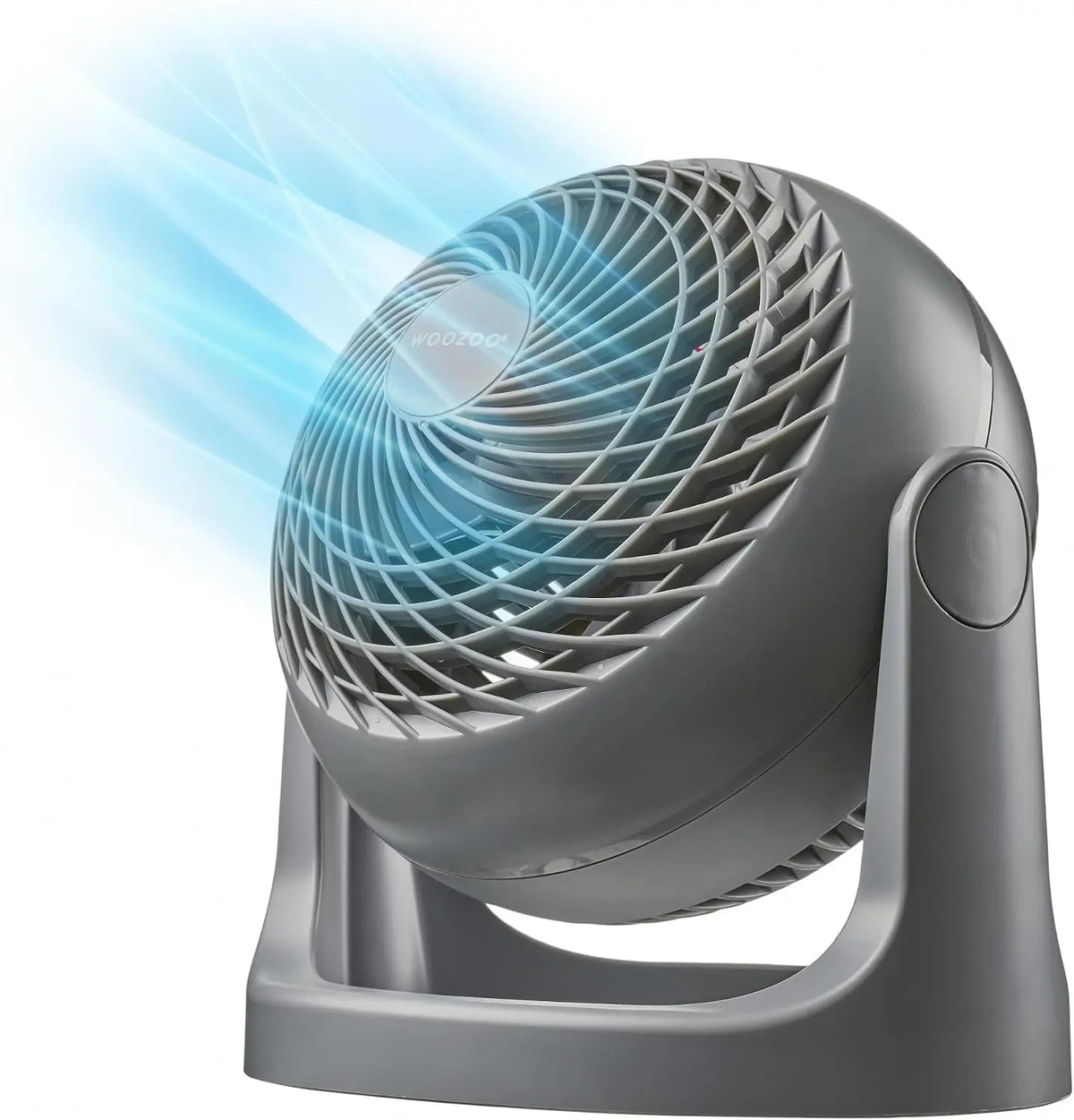 Iris Ohyama Woozoo, 23m2, Ventilador de mesa, Gris, 3 velocidades, Silencioso, Potente, Escritorio, Portátil, Sobremesa, mesa Fan, a oficina