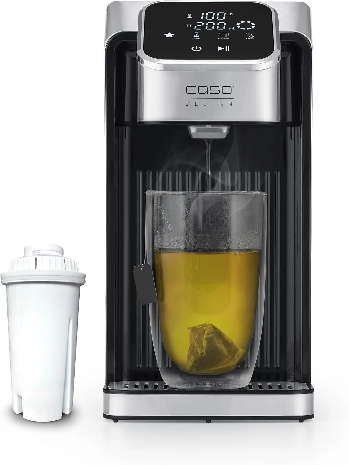CASO HW 770 Advanced, Dispensador de agua caliente en segundos, 13 niveles de temperatura (40-100 °C), función de memoria