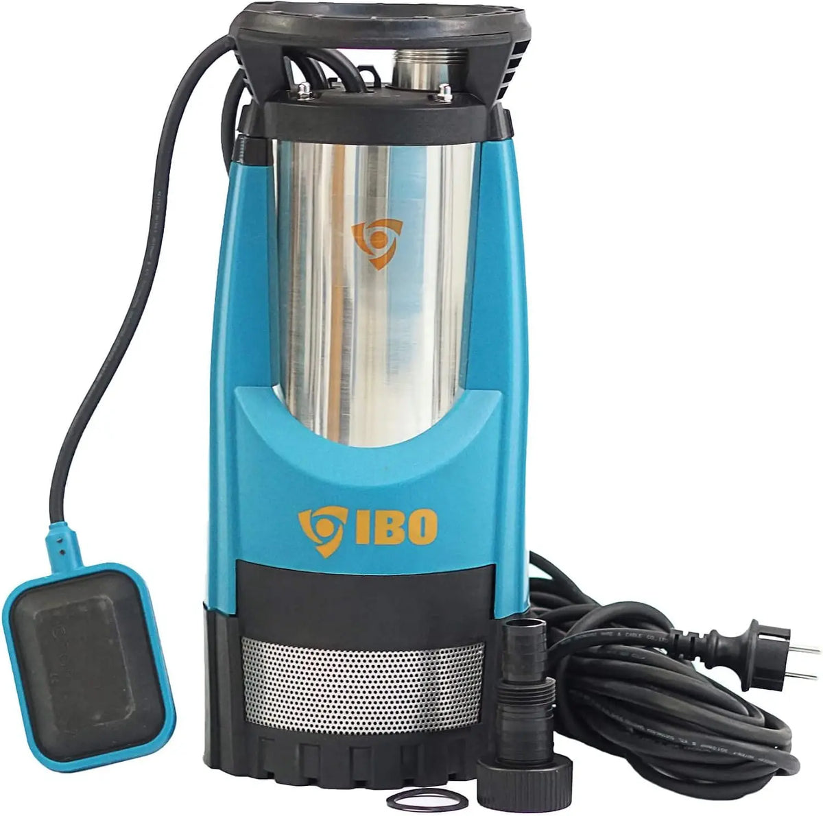 Bomba sumergible de presión sumergible, 4, 4 bar, 1200 W, 6300 l/h, agua de lluvia
