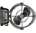 SEEKR Sirocco II, 7010CABBX, 3 velocidades, flujo de aire de 360 grados, ventilador cardán de cable directo, 125/185 CFM, 12/24 V, negro, hoja de 17