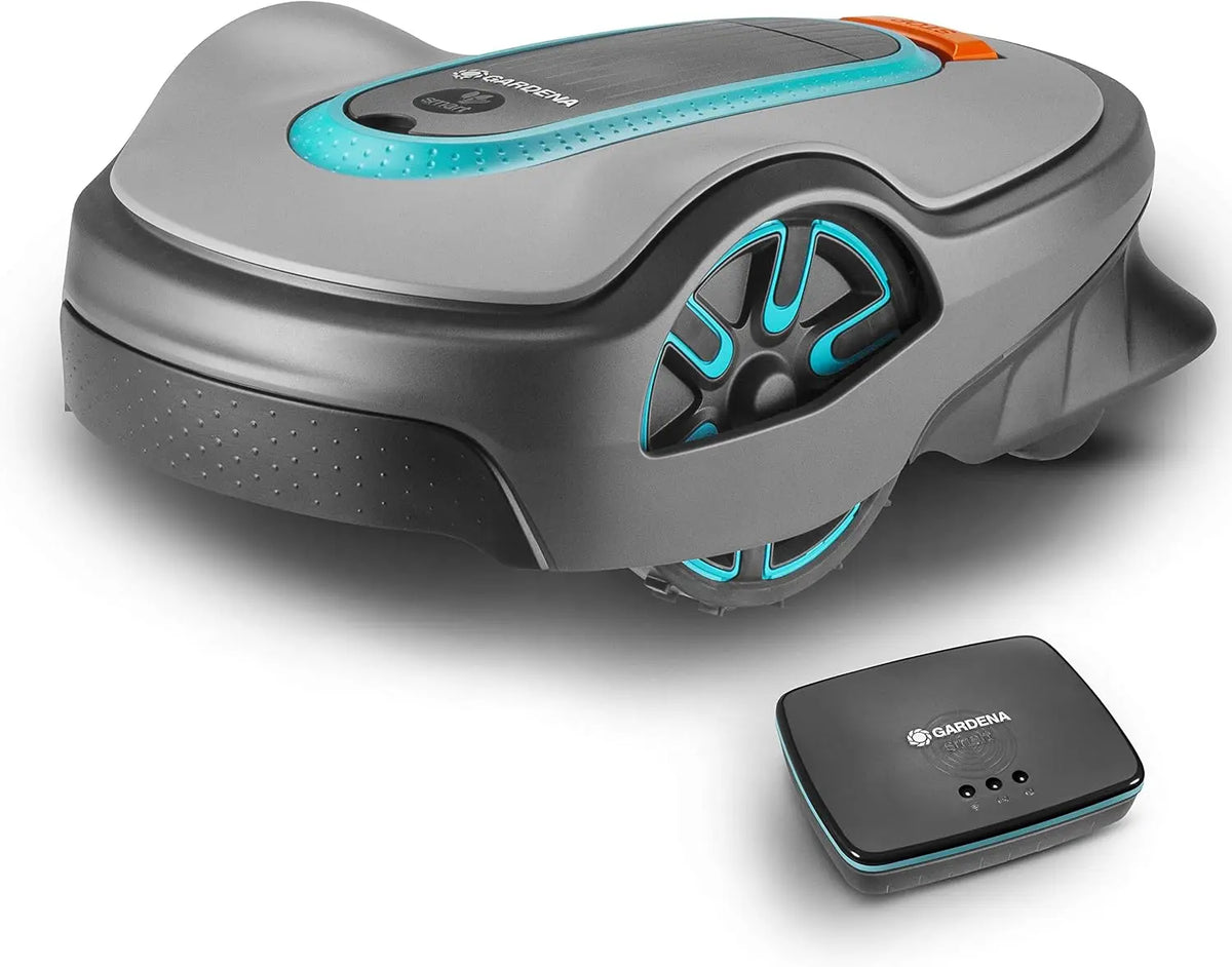 Gardena set inteligente SILENO life, robot cortacésped para superficies de < 1000 m2, control mediante aplicación del sistema inteligente
