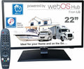 Unispectra inteligente TV de 22 Pulgadas 12v (webOS) ELED alta definición completa 240v 24v 12v TV Freeview & Sat sintonizador, 3X HDMI, 2X USB